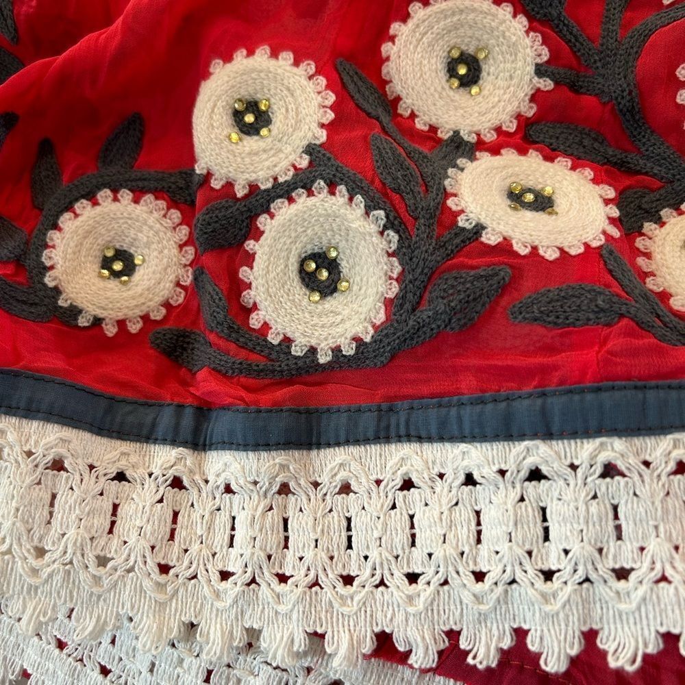 Spectacular Red Embellished Dress - Picture 17 of 17